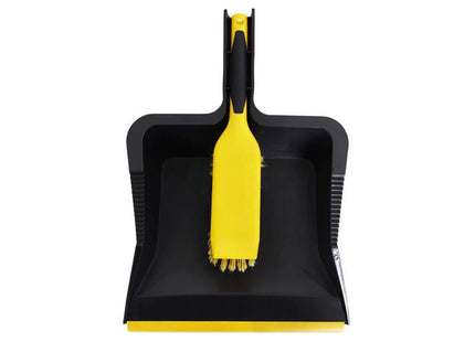 Bulldozer Heavy-Duty Dustpan And Brush Set