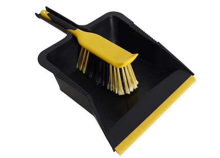 Bulldozer Heavy-Duty Dustpan And Brush Set