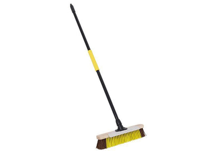 Bulldozer Heavy-Duty Utility Broom With Metal Scraper 380Mm (15In)