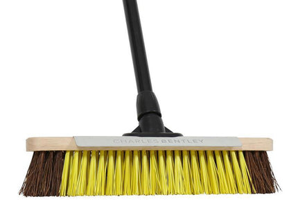 Bulldozer Heavy-Duty Utility Broom With Metal Scraper 380Mm (15In)
