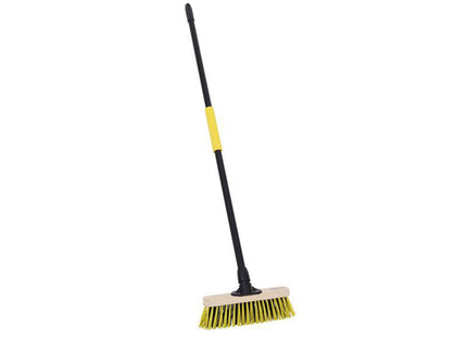 Bulldozer Stiff Dual Pet Wooden Broom With Metal Handle 279Mm (11In)