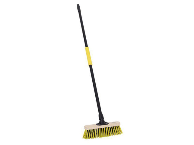 Bulldozer Stiff Dual Pet Wooden Broom With Metal Handle 279Mm (11In)