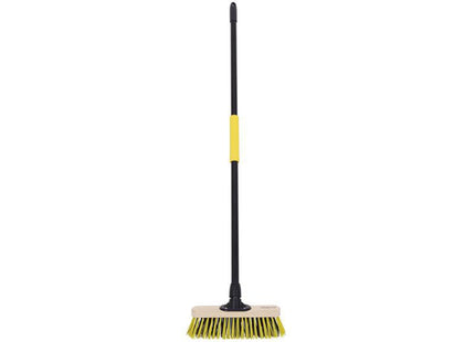 Bulldozer Stiff Dual Pet Wooden Broom With Metal Handle 279Mm (11In)