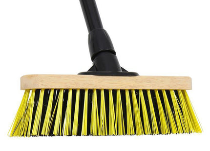 Bulldozer Stiff Dual Pet Wooden Broom With Metal Handle 279Mm (11In)