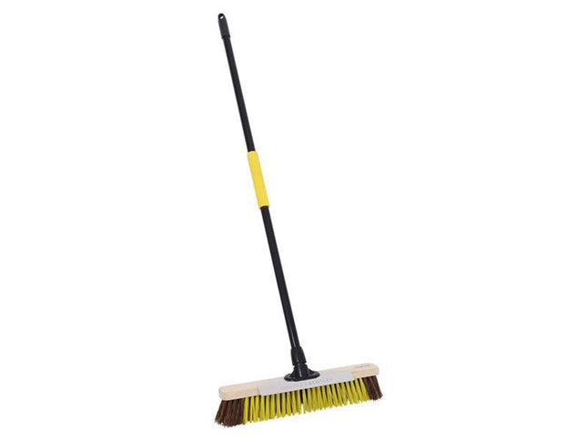 Bulldozer Dual Fill Bass/Pet Broom With Metal Scraper 457Mm (18In)