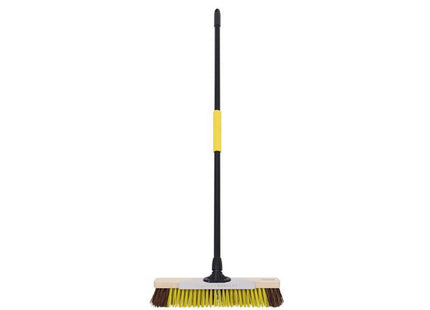 Bulldozer Dual Fill Bass/Pet Broom With Metal Scraper 457Mm (18In)