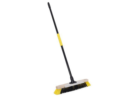 Bulldozer Dual Fill Soft Pet Broom With Metal Scraper 457Mm (18In)