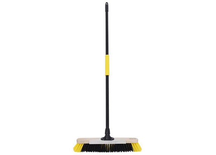 Bulldozer Dual Fill Soft Pet Broom With Metal Scraper 457Mm (18In)
