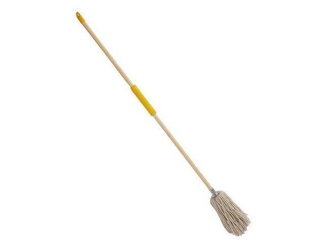 Bulldozer Cotton Mop And Soft Grip Wooden Handle