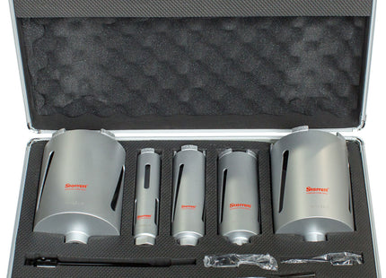 Starrett BMKIT1 Diamond Dri-Core Drill Set, 5 Piece