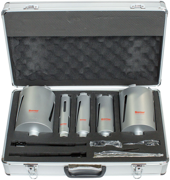 Starrett BMKIT1 Diamond Dri-Core Drill Set, 5 Piece