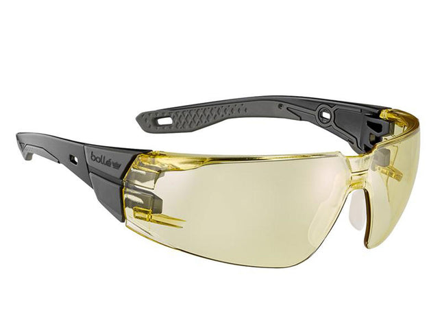 Bolle Safety Rush+ 2.0 Platinum Safety Glasses - Amber