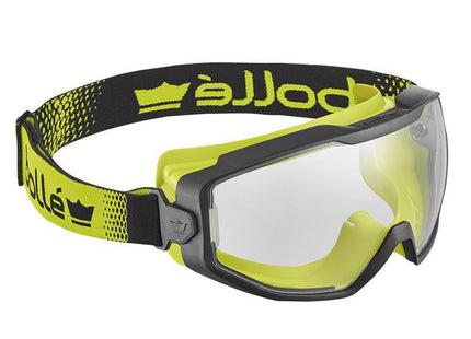Bolle Safety Spectrum Platinum Clear Vented Safety Googles, Black/Yellow