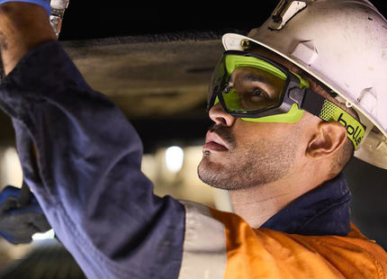 Bolle Safety Spectrum Platinum Clear Sealed Safety Googles, Black/Green