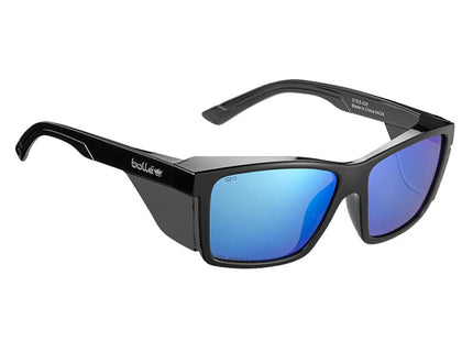 Bolle Safety Stks 420 Black Gloss Frame Safety Glasses - Flash