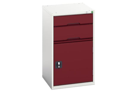 Bott Verso 2 Drawer + Cupboard 900 X 525Mm Crimson Red