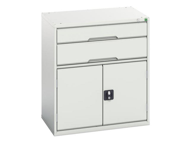 Bott Verso 2 Drawer + Cupboard 900 X 800Mm Light Grey