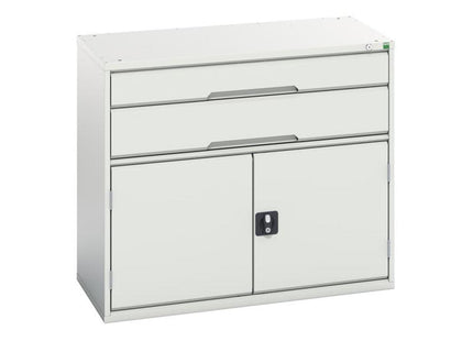 Bott Verso 2 Drawer + Cupboard 900 X 1050Mm Light Grey