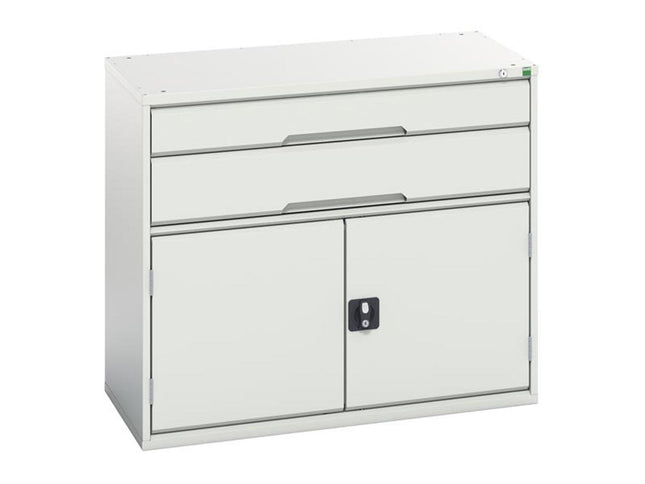 Bott Verso 2 Drawer + Cupboard 900 X 1050Mm Light Grey