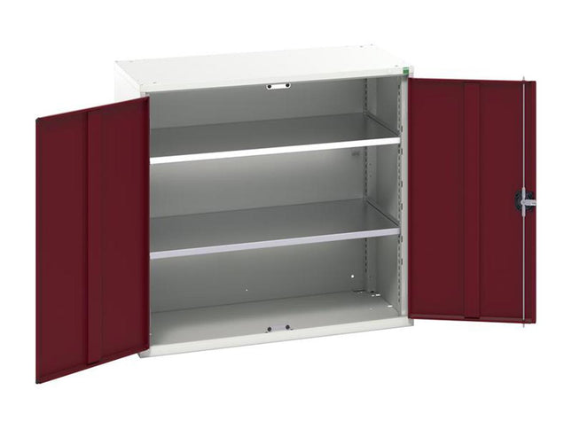 Bott Verso 2 Shelf Cupboard 1050Mm Crimson Red