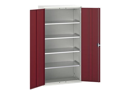 Bott Verso 4 Shelf Cupboard 1050Mm Crimson Red