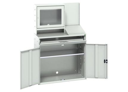 Bott Verso Computer Cupboard 1050 X 550 X 1650Mm Light Grey