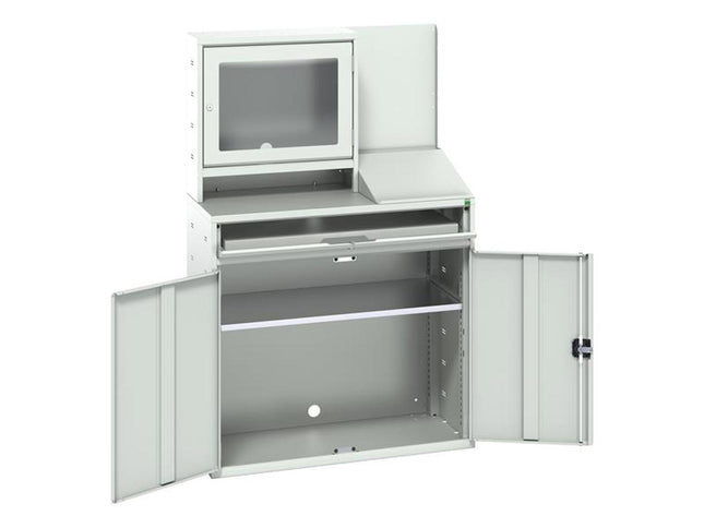 Bott Verso Computer Cupboard 1050 X 550 X 1650Mm Light Grey