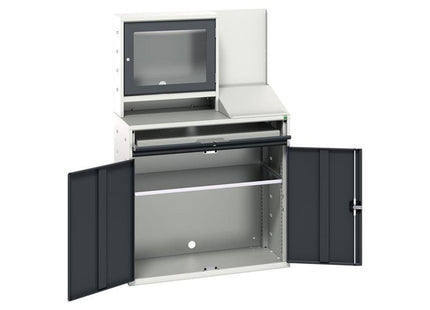 Bott Verso Computer Cupboard 1050 X 550 X 1650Mm Anthracite Grey