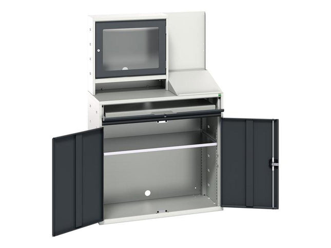 Bott Verso Computer Cupboard 1050 X 550 X 1650Mm Anthracite Grey