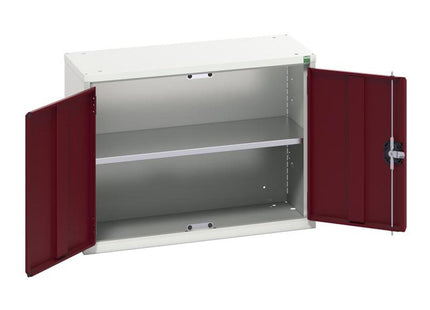 Bott Verso Economy Wall Cupboard 1 Shelf 800Mm Crimson Red