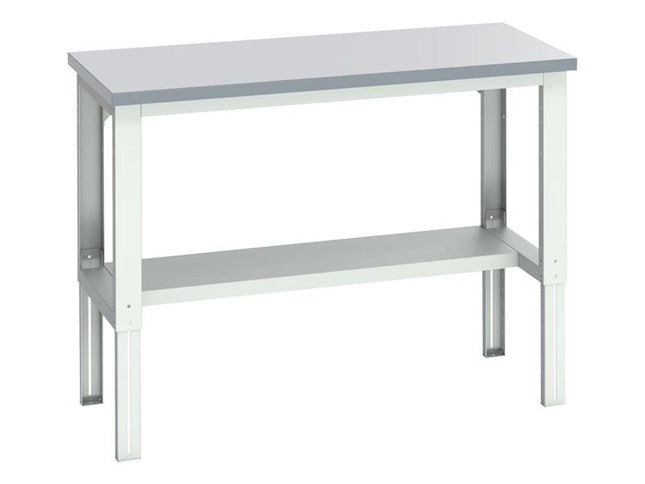 Bott Cubio Adjustable Bench With Half Shelf, Laminate Top 1500 X 750Mm