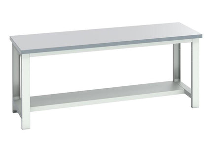 Bott Cubio Bench With Half Shelf, Laminate Clad Top 2000 X 750Mm