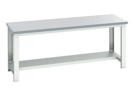 Bott Cubio Bench With Half Shelf, Esd Laminate Clad Top 2000 X 750Mm
