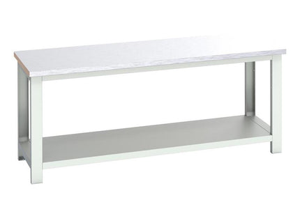 Bott Cubio Bench With Shelf, Steel Clad Top 2000 X 750Mm