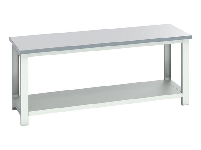 Bott Cubio Bench With Shelf, Laminate Top 2000 X 750Mm