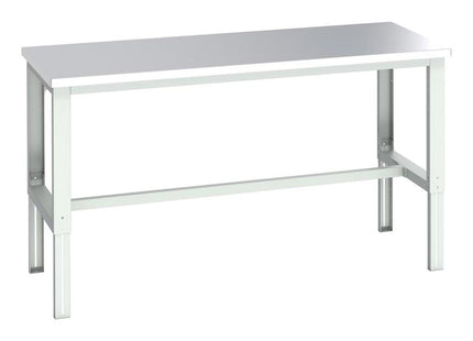 Bott Cubio Adjustable Bench, Stainless Steel Clad Top 2000 X 900Mm