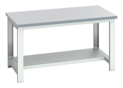 Bott Cubio Bench With Half Shelf, Laminate Top 1500 X 900Mm