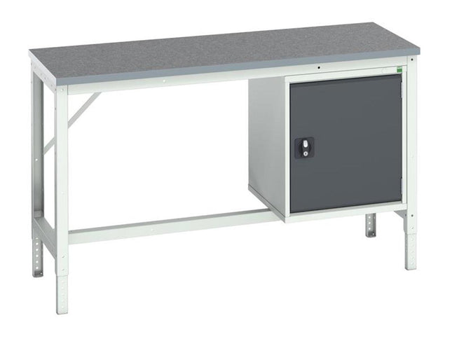 Bott Verso Bench With Cupboard, Lino Top 1500 X 600Mm