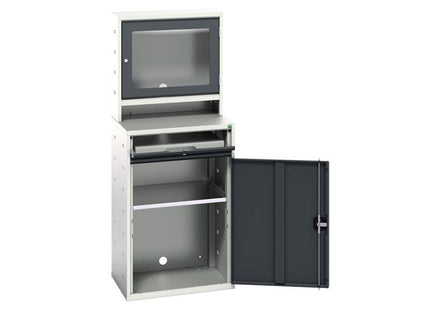 Bott Verso Computer Cupboard 650 X 550 X 1650Mm Anthracite Grey