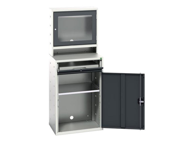 Bott Verso Computer Cupboard 650 X 550 X 1650Mm Anthracite Grey