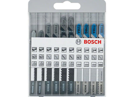 Bosch Powertool Accessories Basic For Wood And Metal Jigsaw Blade Set,10 Piece