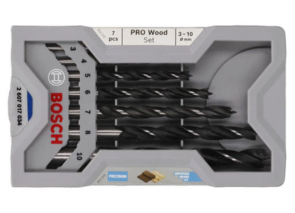 Bosch Powertool Accessories Professional Robust Line Brad Point Drill Bit Set, 7 Piece