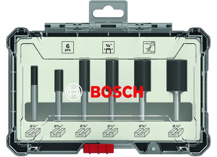 Bosch Powertool Accessories Pro Router Bit Straight Set, 6 Piece