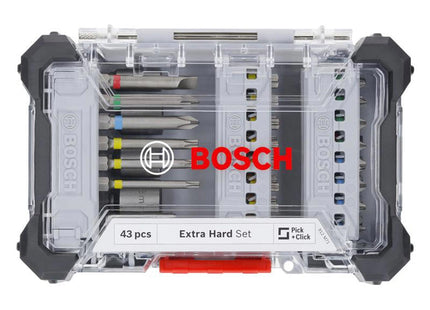 Bosch Powertool Accessories Extra Hard Screwdriver Bit Set, 43 Piece