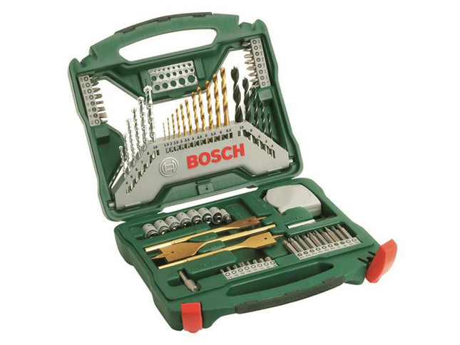 Bosch Powertool Accessories X-Line Titanium Drill And Screwdriver Bit Set, 70 Piece