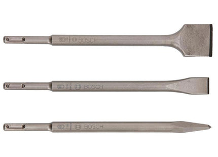 Bosch Powertool Accessories Sds Plus Hammer Drill Bit Set, 3 Piece