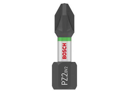 Bosch Powertool Accessories Impact Control Screwdriver Bit Pz2 (Pack 25)