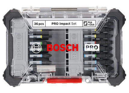 Bosch Powertool Accessories Pro Impact Screwdriver Bit Set, 36 Piece