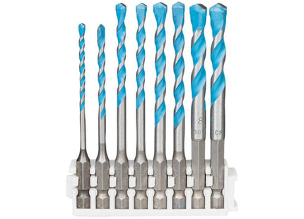 Bosch Powertool Accessories Expert Hex-9 Multi Construction Drill Bit Set, 8 Piece