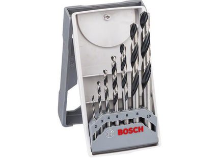 Bosch Powertool Accessories Hss Twist Pointteq Drill Bit Set, 7 Piece